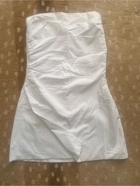 Abercrombie & Fitch White Strapless Mini Dress